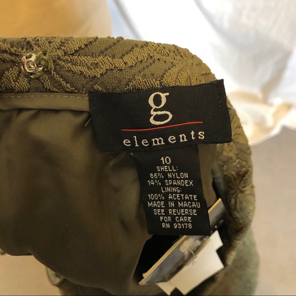 g elements khaki Green textured skirt - Picture 7 of 7